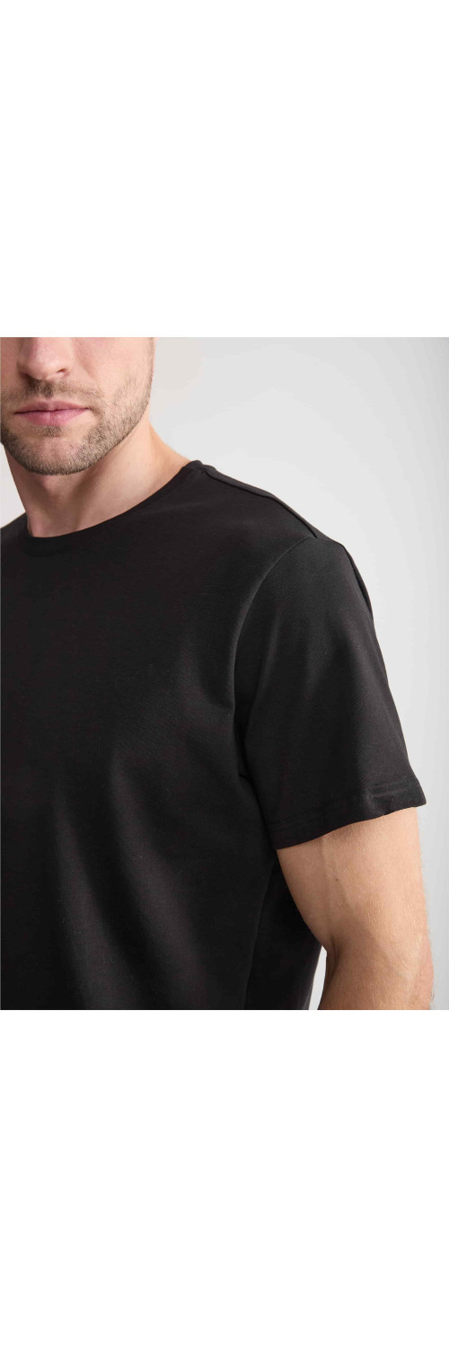 T-shirt for men Naviale MH320-01 Regular man charlie black  M-2