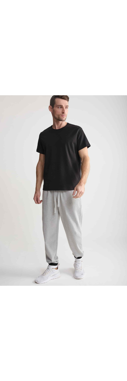 T-shirt for men Naviale MH320-01 Regular man charlie black  M-3