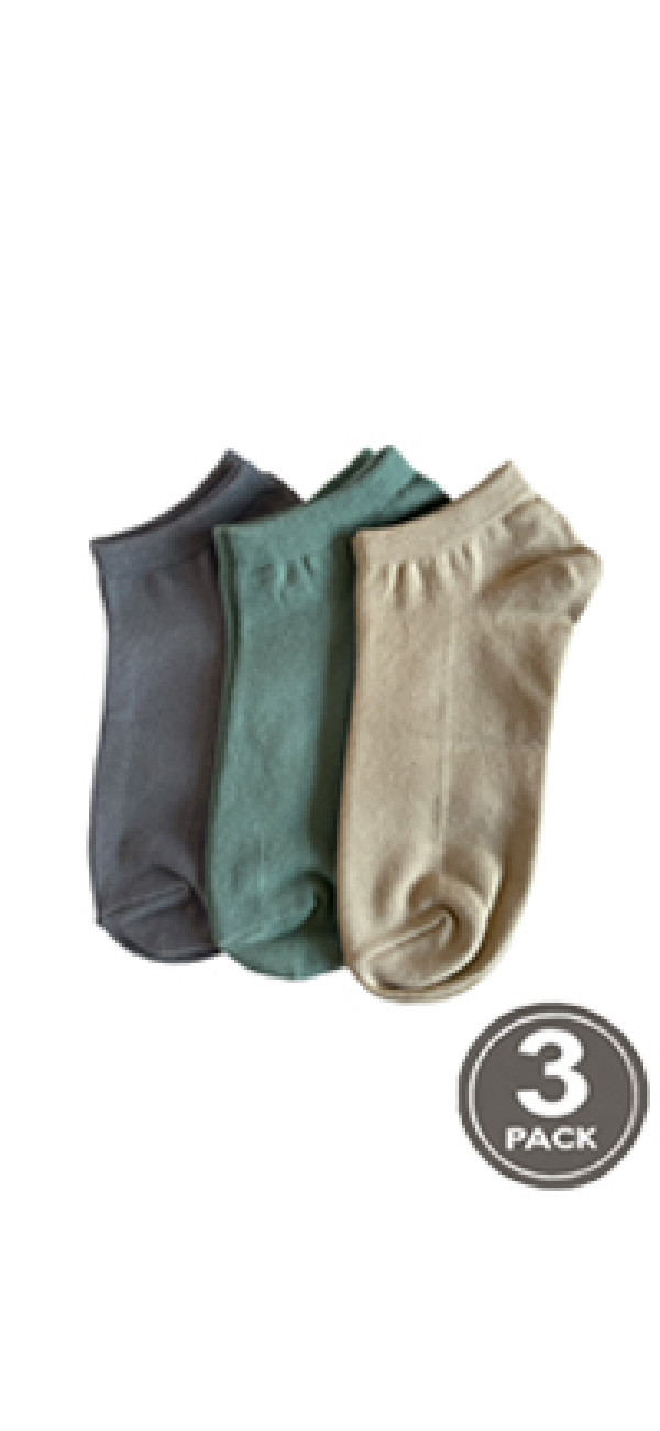 Cotton socks for women Legs 6 Socks low (3 pack) latte/grey-image