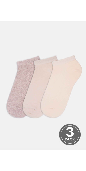 Шкарпетки бавовняні короткі для жінок Legs 6 Socks low (3 пари)  панна/екрю/латте-image