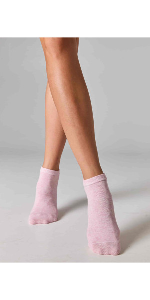Шкарпетки бавовняні короткі для жінок Legs 6 Socks low (3 пари) пана/екрю/роуз-image