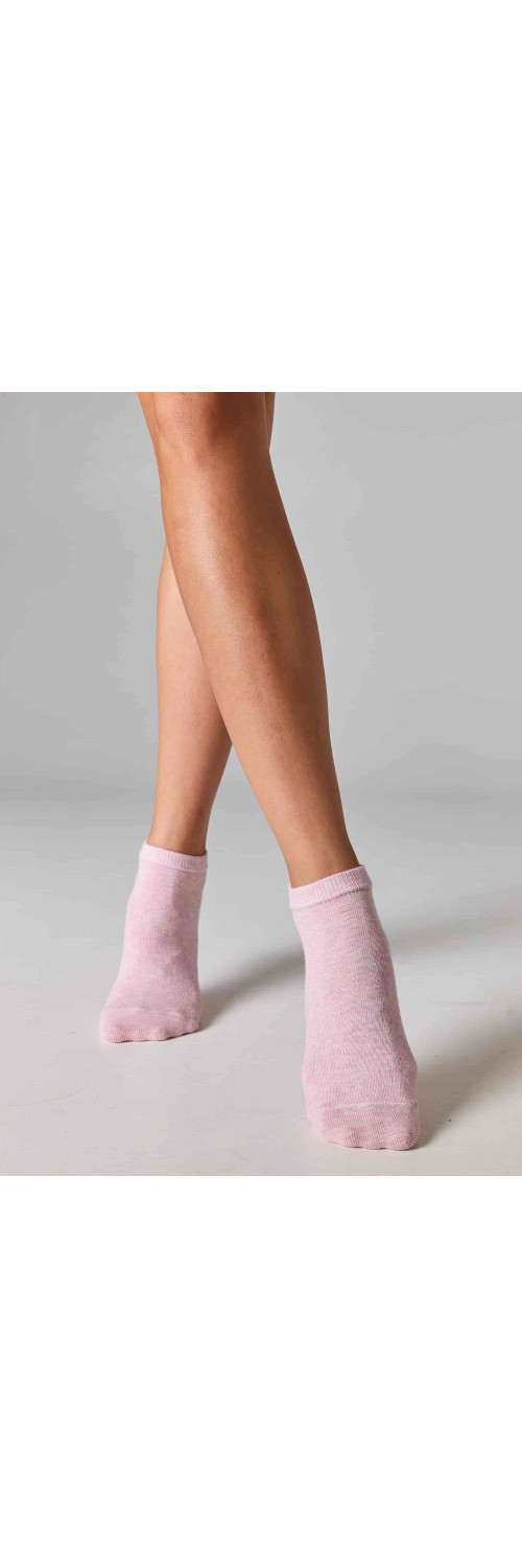 Cotton socks for women Legs 6 Socks low (3 pack) panna/ecrui/rose  36-40-1