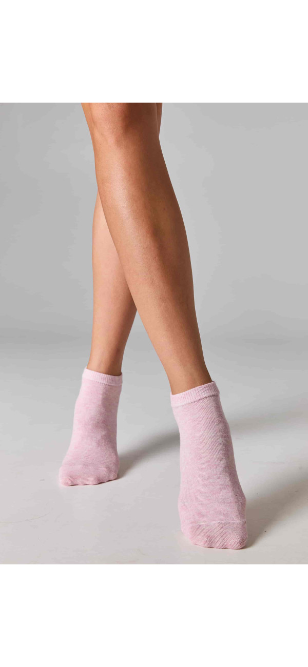 Cotton socks for women Legs 6 Socks low (3 pack) panna/ecrui/rose-image