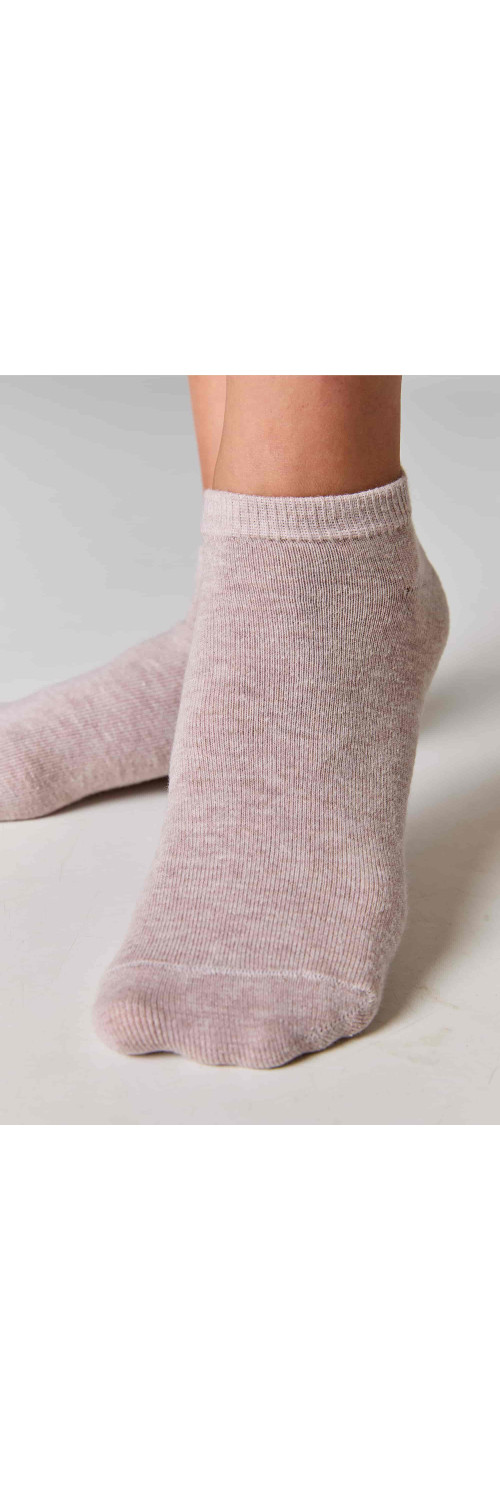 Cotton socks for women Legs 6 Socks low (3 pack) panna/ecrui/rose  36-40-5