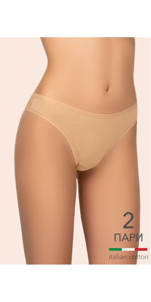 Труси бріфи для жінок Kleo 130 С Cotton 2 од. бежевий/бежевий-image