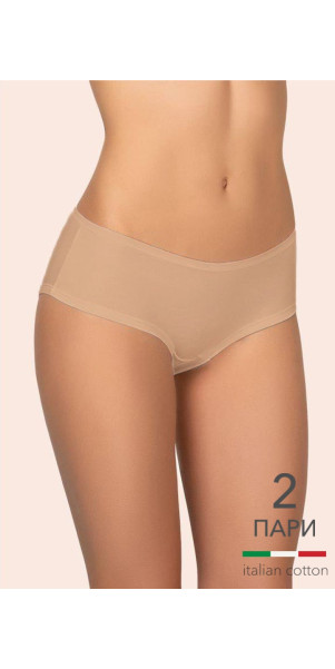 Труси шорти для жінок Kleo 132 С Cotton 2 од. бежевий/бежевий-image
