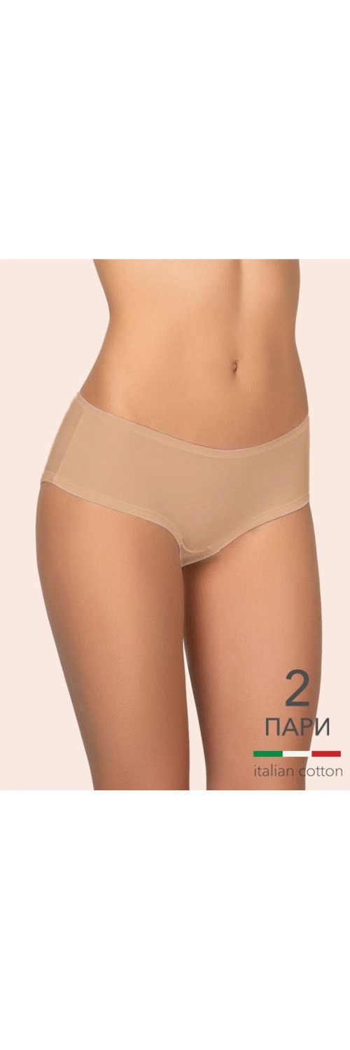 Труси шорти для жінок Kleo 132 С Cotton 2 од. бежевий/бежевий S-0