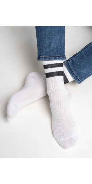 Cotton socks long unisex Legs 81 Socks active bianco-image
