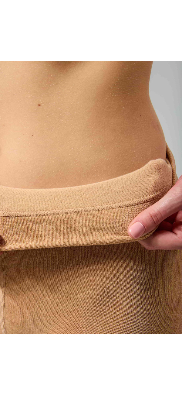 Microfiber tights standard fit,without shorts for women Legs 662 Fleece 250 250 den nude-image