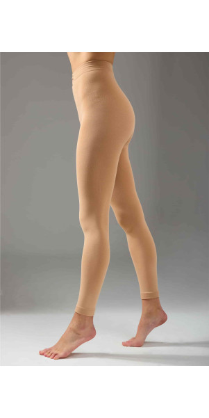 Warm leggings for women Legs 663 Fleece leggings 250 250 den nude-image