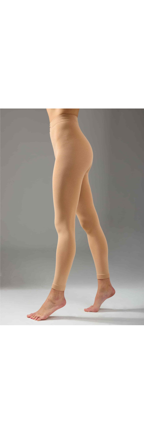 Warm leggings for women Legs 663 Fleece leggings 250 250 den nude  L/XL-1