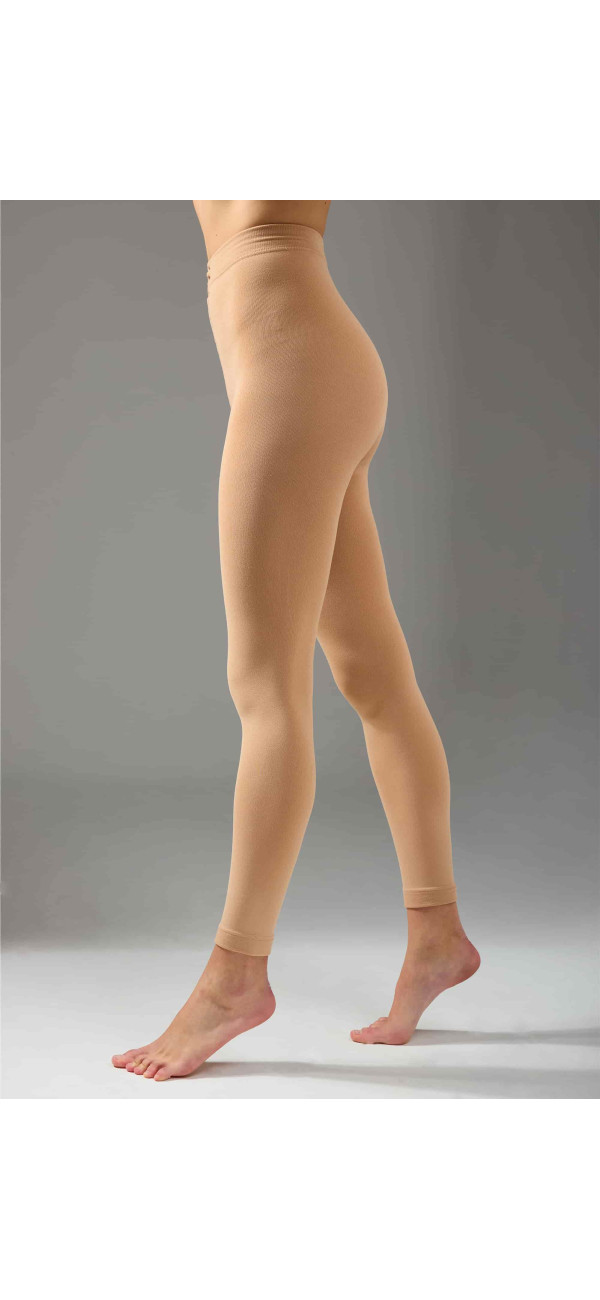 Warm leggings for women Legs 663 Fleece leggings 250 250 den nude-image