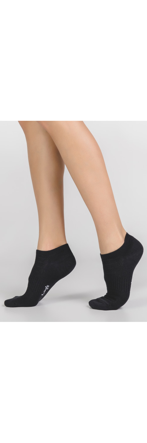 Cotton socks unisex Legs 82 Socks active low (2 pack) nero  41-45-1