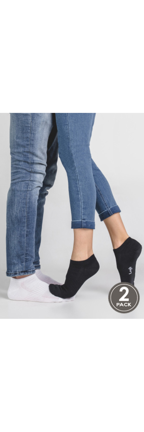 Cotton socks unisex Legs 82 Socks active low (2 pack) nero  41-45-0