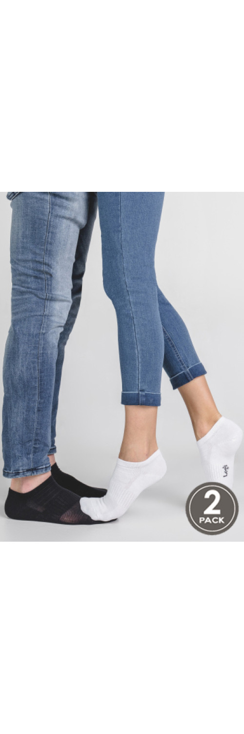 Cotton socks unisex Legs 82 Socks active low (2 pack) bianco  41-45-0