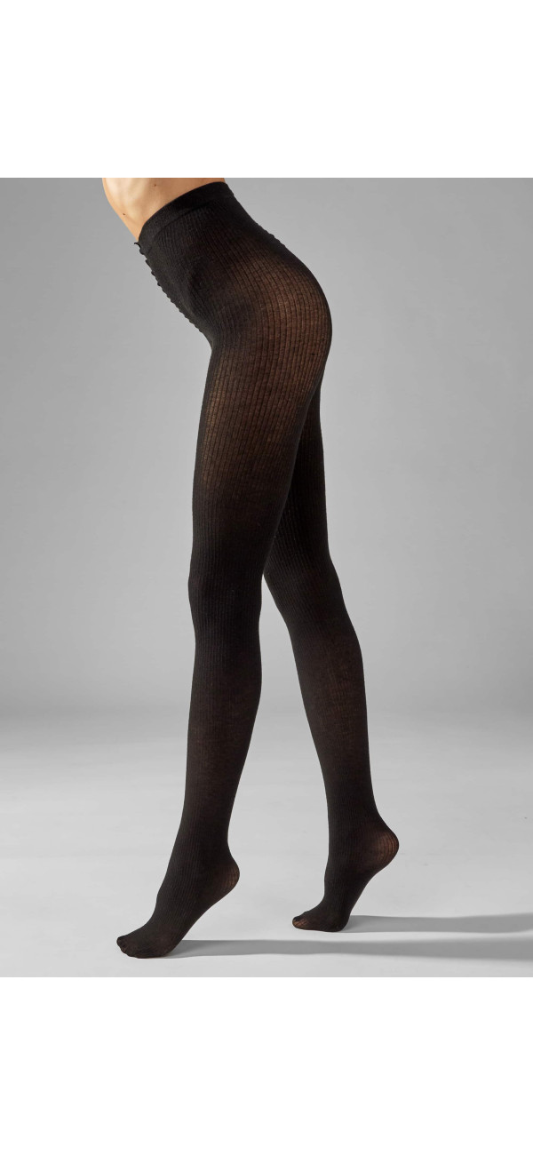 Patterned tights for women Legs L1700 Cashmere costina nero-image