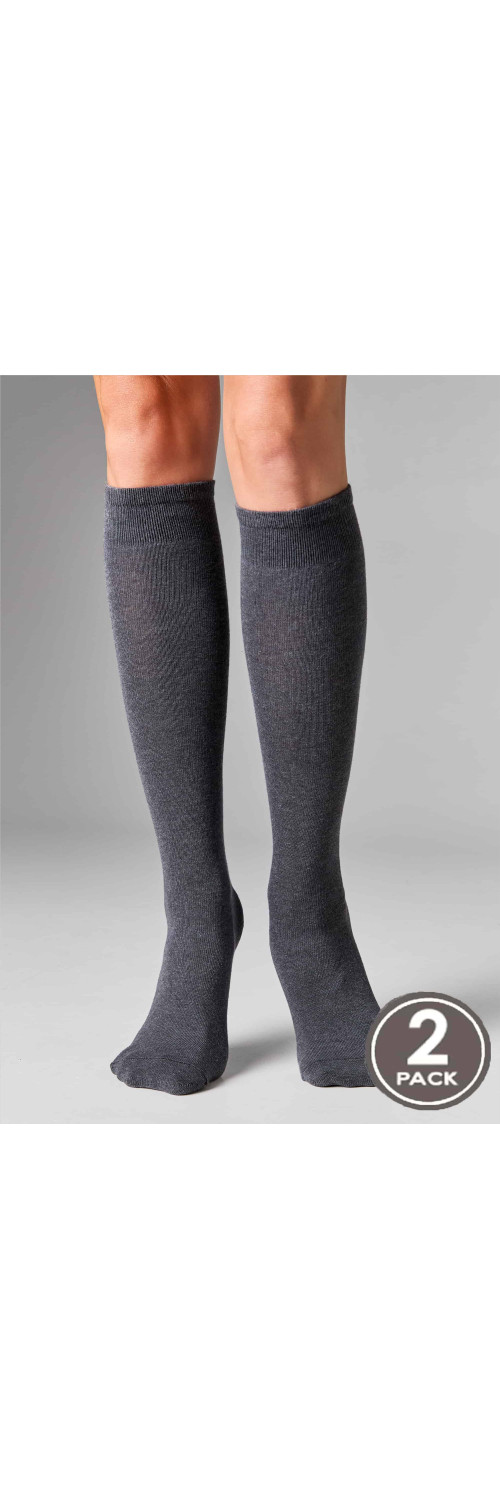 Гольфи бавовняні гольфи для жінок Legs 108 Knee high (2 пари) меланж 36-40-0