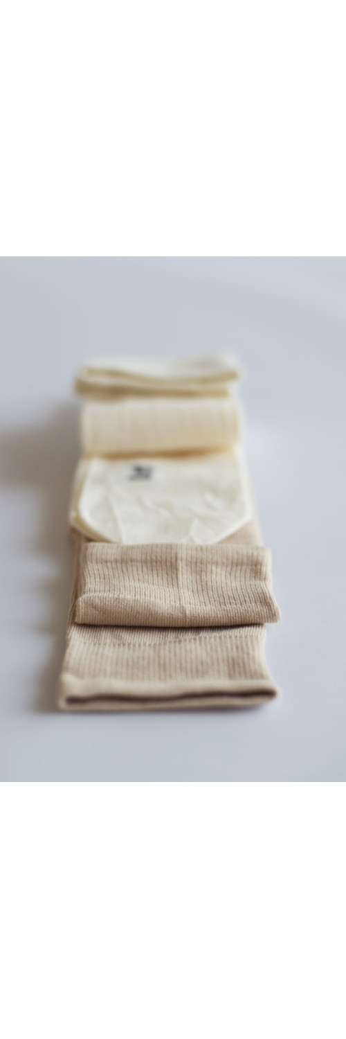 Cotton knee highs kneehigh for women Legs 108 Knee high (2 pack) beige/milk  36-40-1