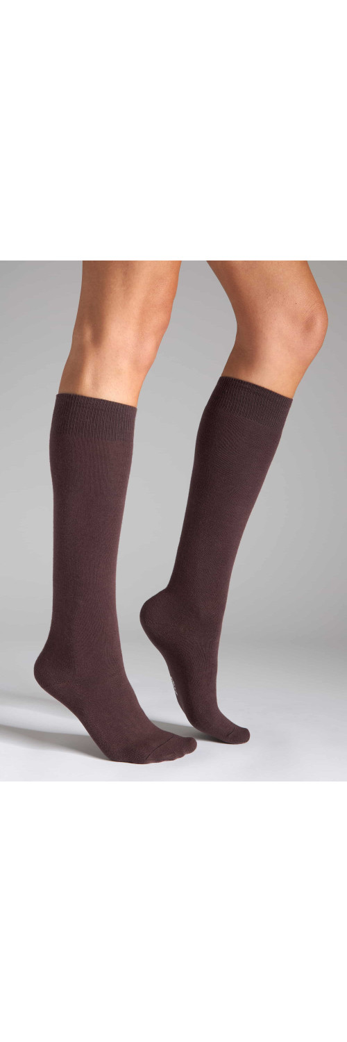 Cotton knee highs kneehigh for women Legs 108 Knee high (2 pack) pudra/chocolade  36-40-2