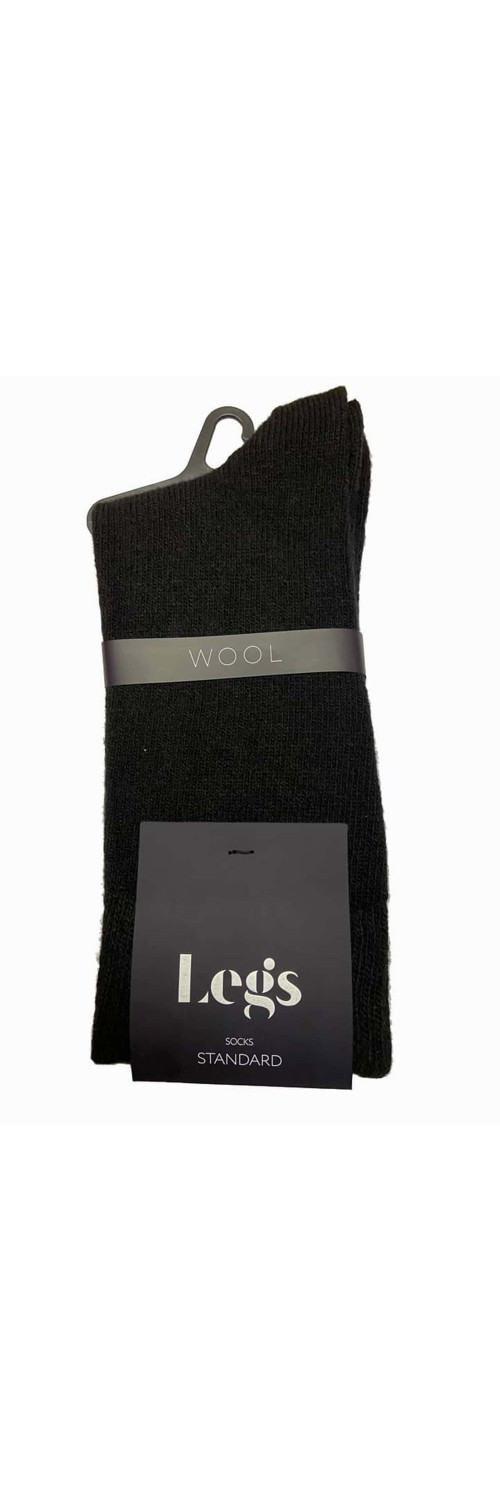 Wool socks long for men Legs Socks men wool standard nero  39-42-1