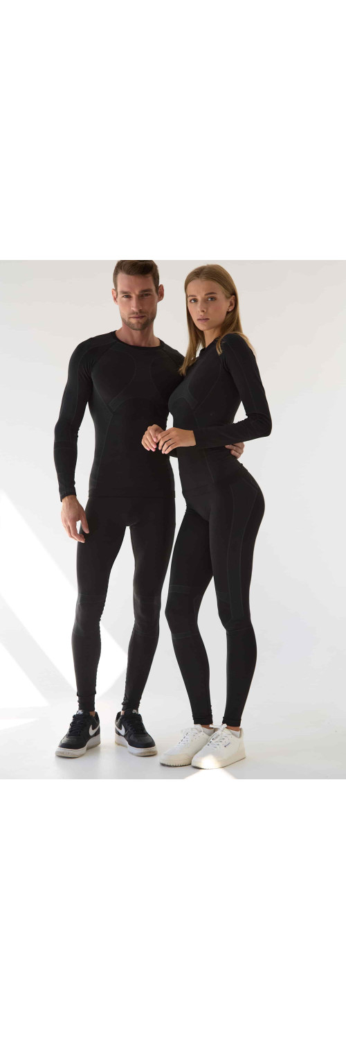 Leggings unisex Naviale UA440-01 Thermo control black  1-1