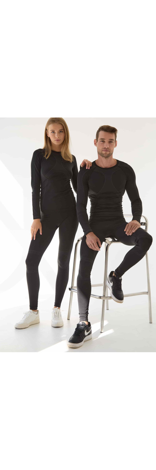 T-shirt unisex Naviale UA340-01 Thermo control black  1-0