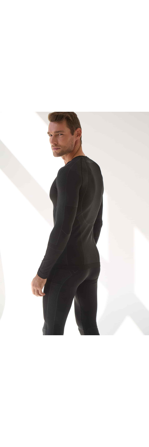 T-shirt unisex Naviale UA340-01 Thermo control black  1-2