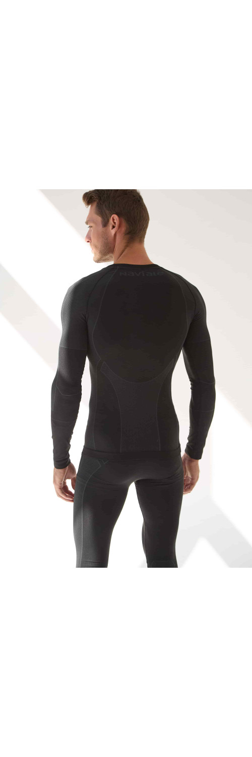 T-shirt unisex Naviale UA340-01 Thermo control black  1-3