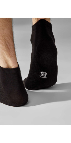 Cotton socks for men Legs Socks men cotton low (3 пари) nero-image