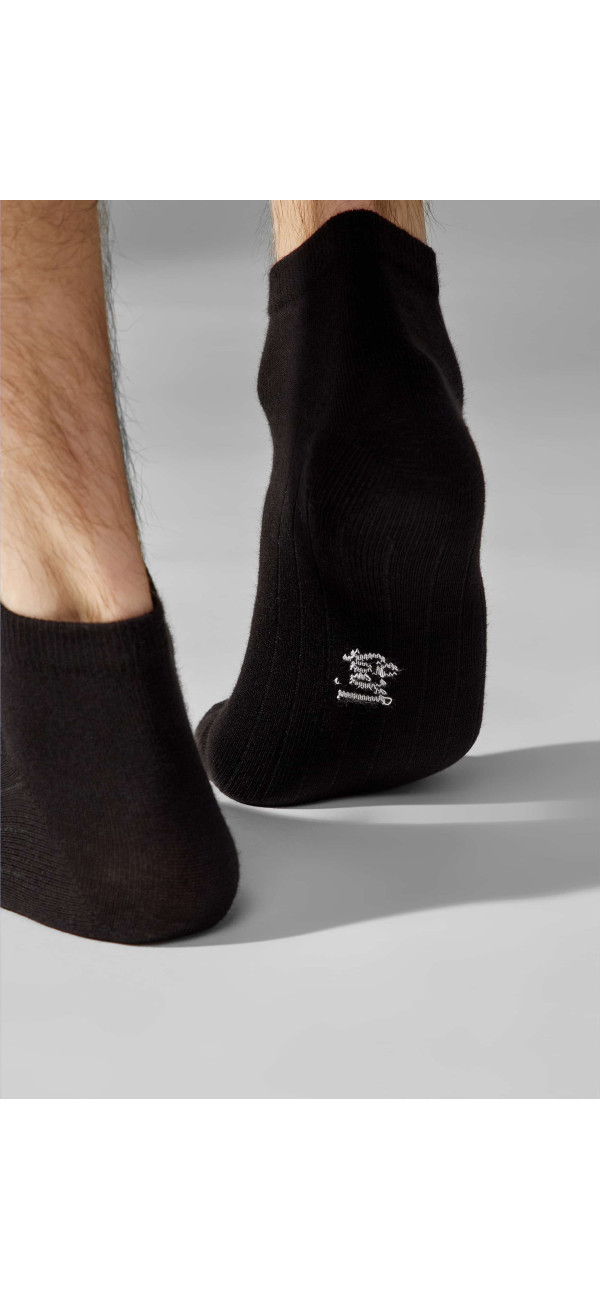 Cotton socks for men Legs Socks men cotton low (3 пари) nero-image