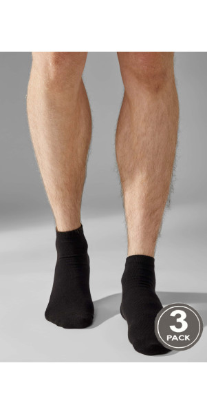 Cotton socks for men Legs Socks men cotton low (3 пари) nero-image