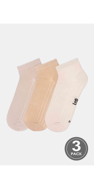 Cotton socks for men Legs Socks men cotton low (3 пари) ecrui/camel/taupe-image