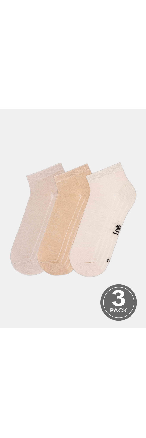 Cotton socks for men Legs Socks men cotton low (3 пари) ecrui/camel/taupe  39-42-0