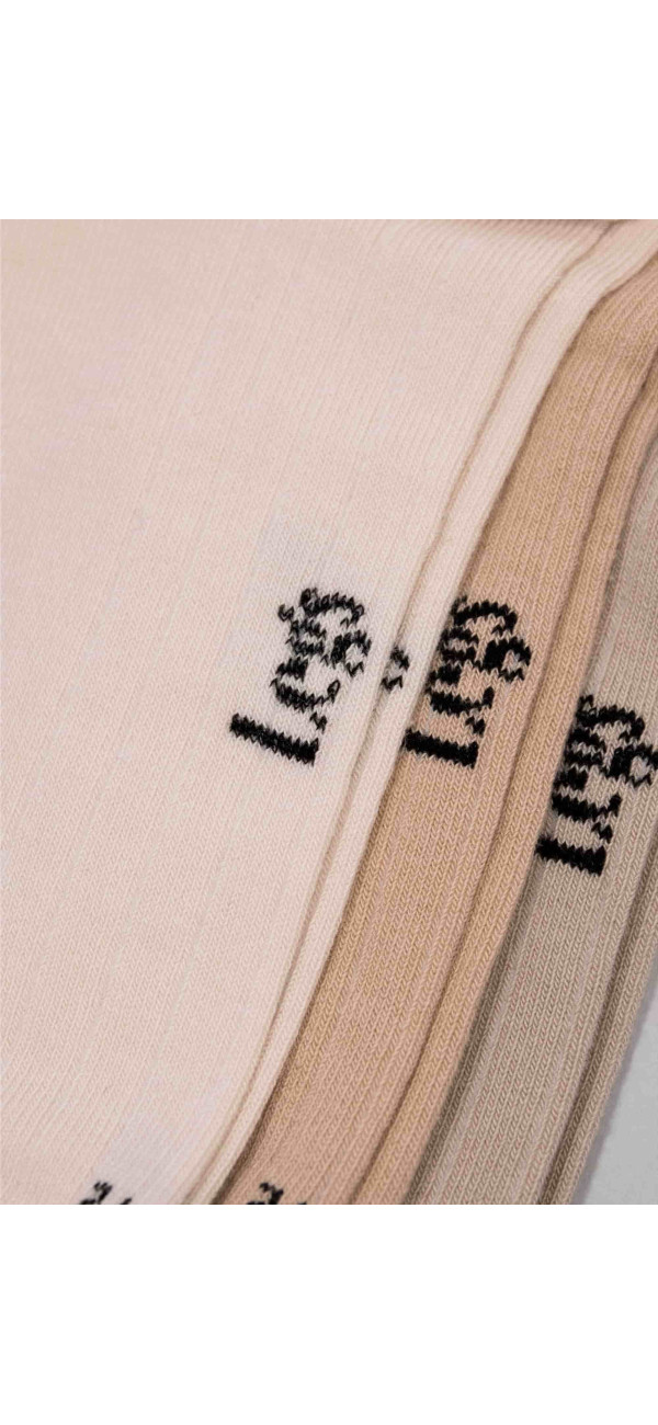 Cotton socks for men Legs Socks men cotton low (3 пари) ecrui/camel/taupe-image