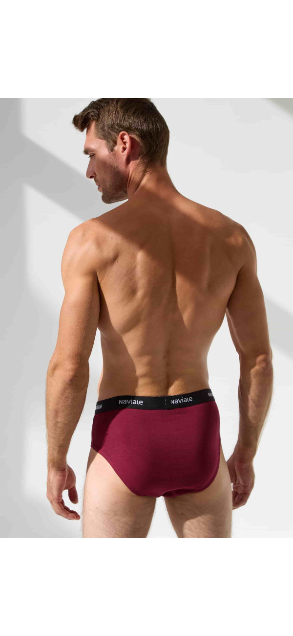 Underpants slips for men Naviale MU202-01 (2 pack) navy/bordo-image