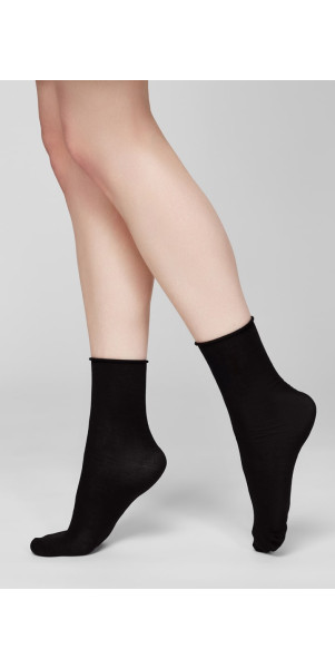 Bamboo socks long for women Legs G05 Socks bamboo (2 pack) nero/beige-image