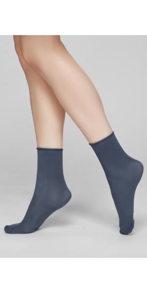 Bamboo socks long for women Legs G05 Socks bamboo (2 pack) terracotta/blue-image