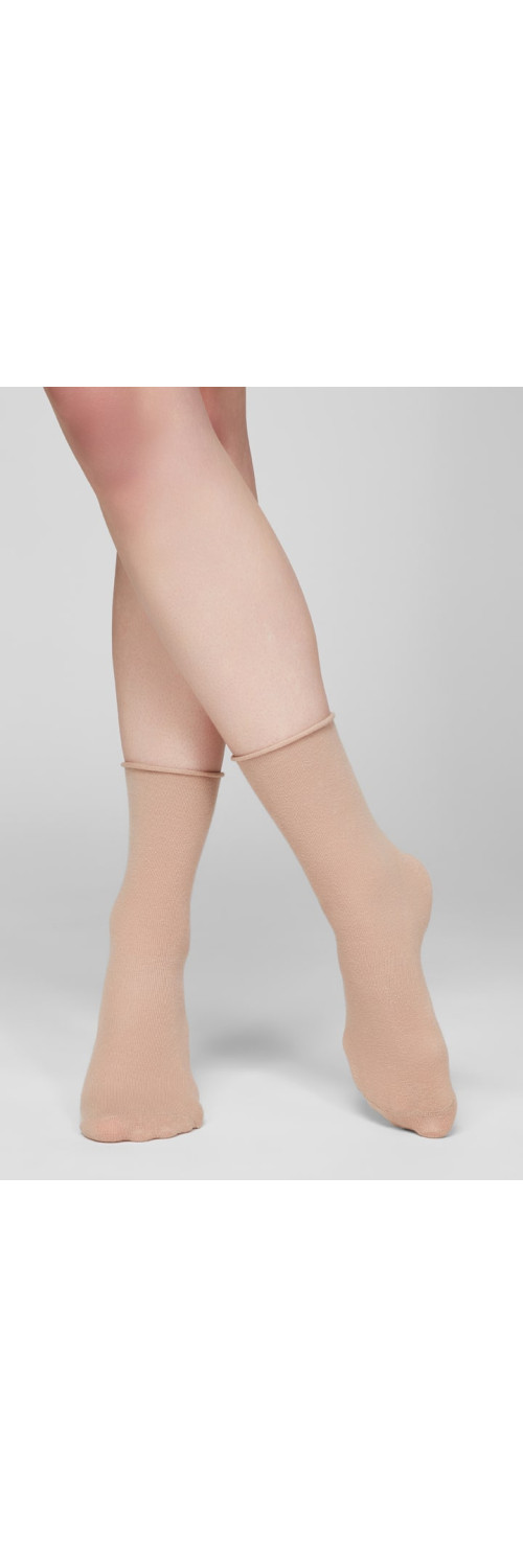 Bamboo socks long for women Legs G05 Socks bamboo (2 pack) milk/latte  36-40-1