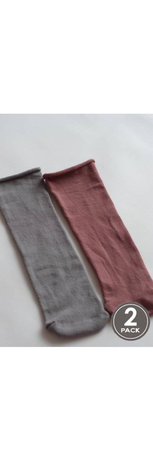 Bamboo socks long for women Legs G05 Socks bamboo (2 pack) brick/grey  36-40-0