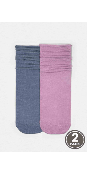 Шкарпетки з бамбука довгі для жінок Legs G05 Socks bamboo (2 пари) ліла/наві-image