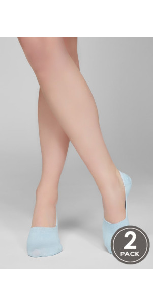 Сліди довгі для жінок Legs 746 Sneaker cotton high silicone (2 пари) cкай-image