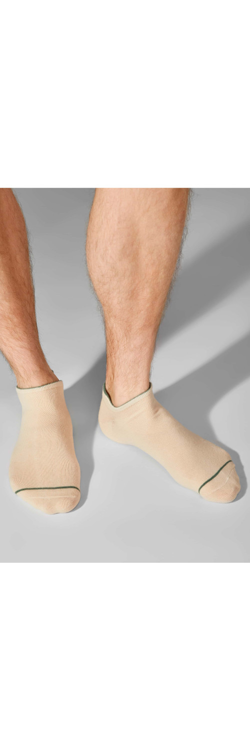 Cotton socks unisex Legs U05 Socks cotton low (3 pack) olive/beige/mustard  41-45-1