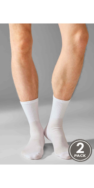 Cotton socks unisex Legs U06 Socks cotton (2 pack) white-image