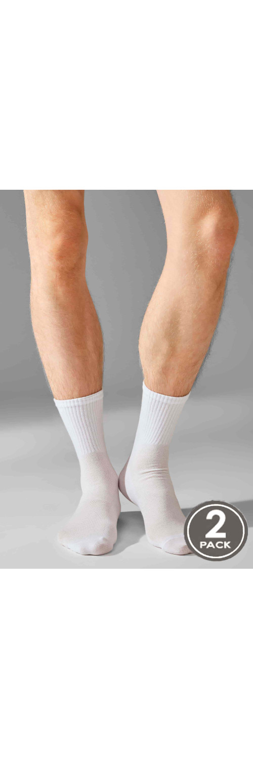 Cotton socks unisex Legs U06 Socks cotton (2 pack) white  41-45-0