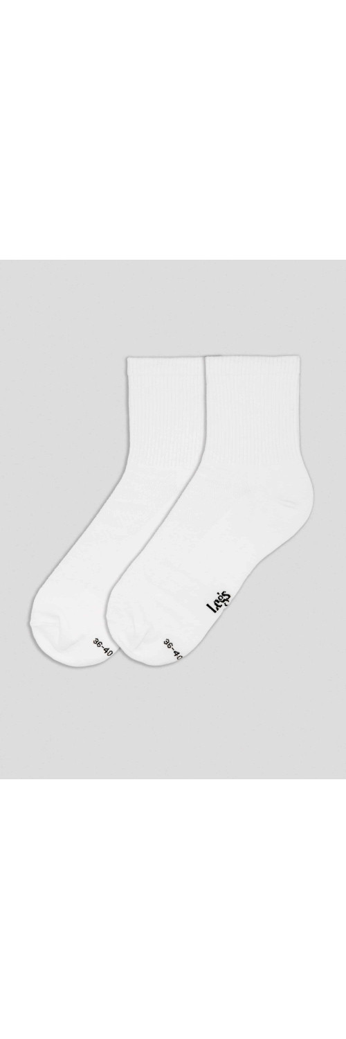 Cotton socks unisex Legs U06 Socks cotton (2 pack) white  41-45-1