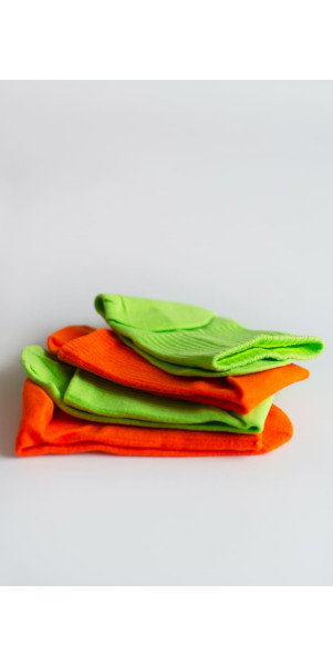 Cotton socks unisex Legs U06 Socks cotton (2 pack) orange/green-image