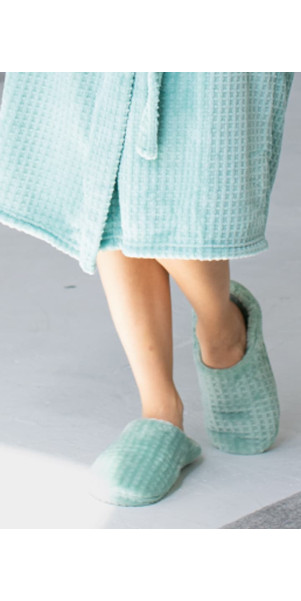 Slippers for women Naviale LH580-06 Check mint ice cream-image