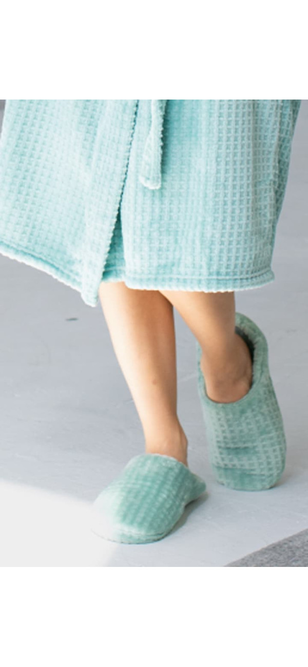 Slippers for women Naviale LH580-06 Check mint ice cream-image