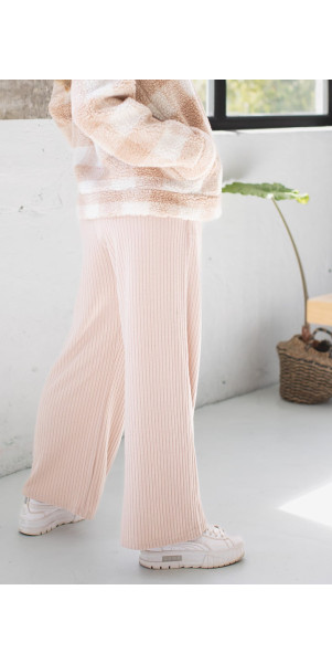 Брюки для жінок Naviale LH422-01 Viscose беж-роуз-image