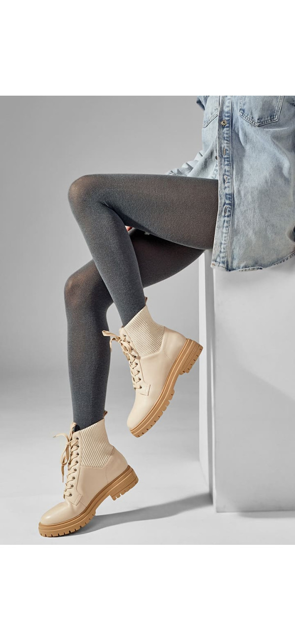 Cotton tights standard fit,without shorts for women Legs 607 Bio cotton 100 londra-image